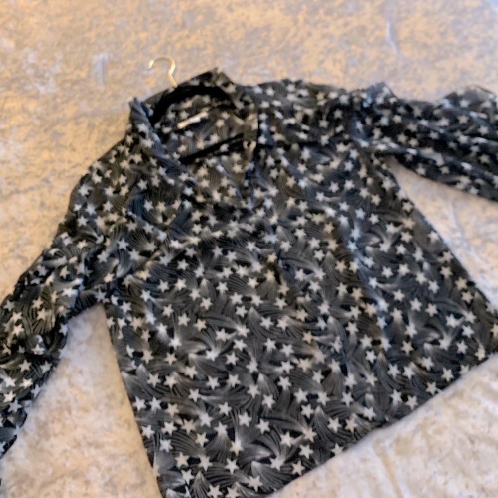 Topshop star print blouse